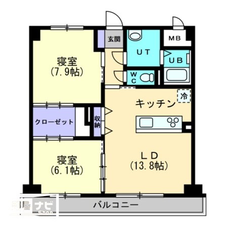 ハアラン一ノ宮の物件間取画像